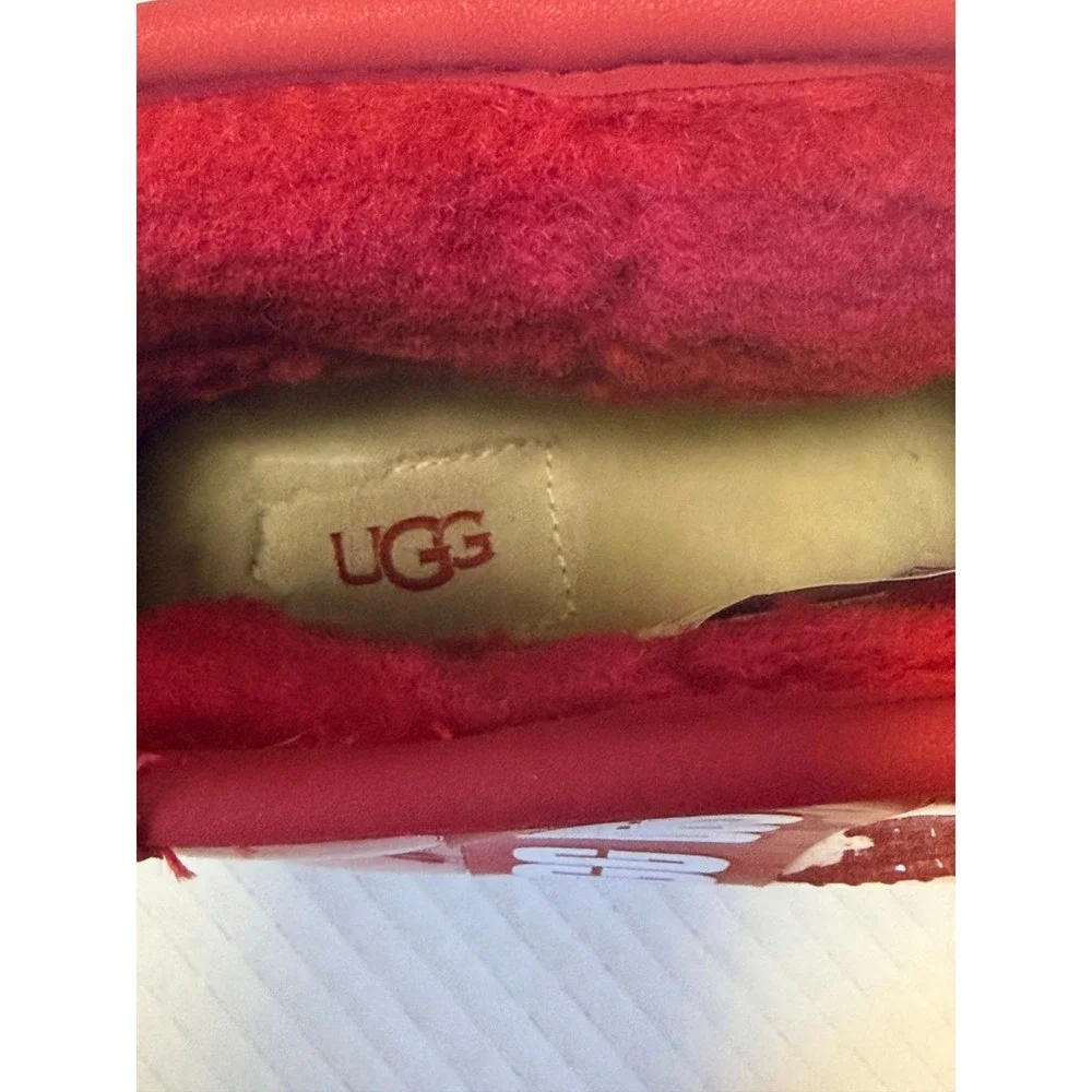 UGG Classic Clear Mini Samba Red Waterproof Boots 1113190 - Women's 7 - NEW NWT
